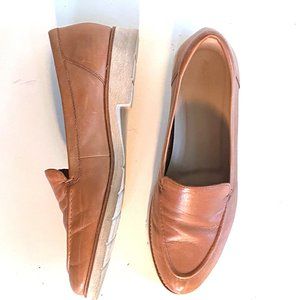 Aldo Brown Leather Loafers - Sneakers